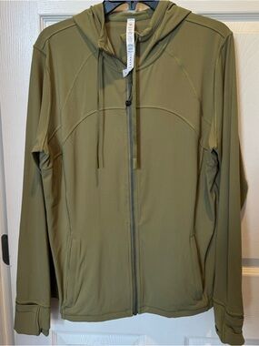 lululemon athletica Olive Hooded Full-Zip Performance Jacket